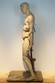 A life size anatomical model for a sculptor, 19th C.